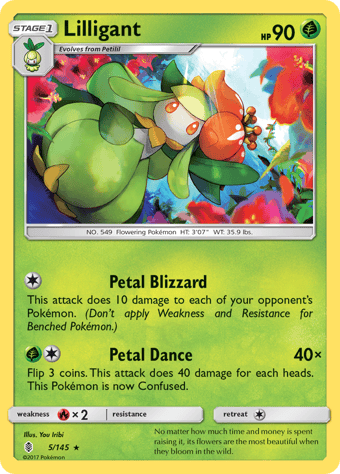 Lilligant Guardians Rising Pokemon Card