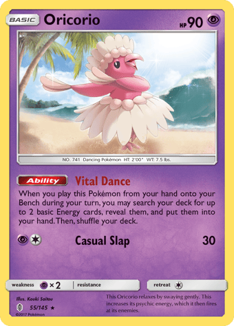 Oricorio Guardians Rising Pokemon Card