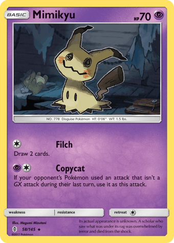Mimikyu Guardians Rising Pokemon Card