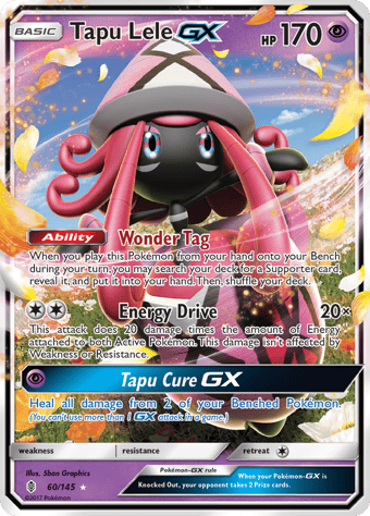 Tapu Lele-GX Guardians Rising Pokemon Card