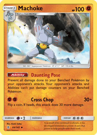 Machoke Guardians Rising Pokemon Card