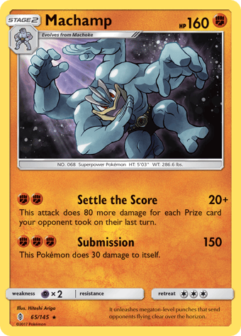 Machamp Guardians Rising Pokemon Card