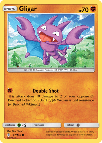 Gligar Guardians Rising Pokemon Card
