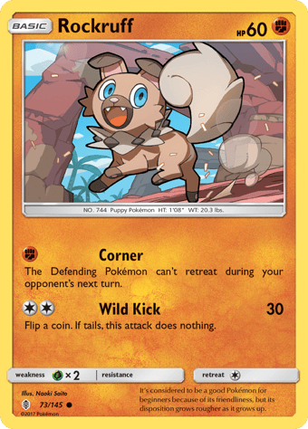 Rockruff Guardians Rising Pokemon Card