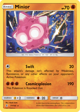 Minior Guardians Rising Pokemon Card