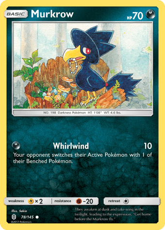 Murkrow Guardians Rising Pokemon Card