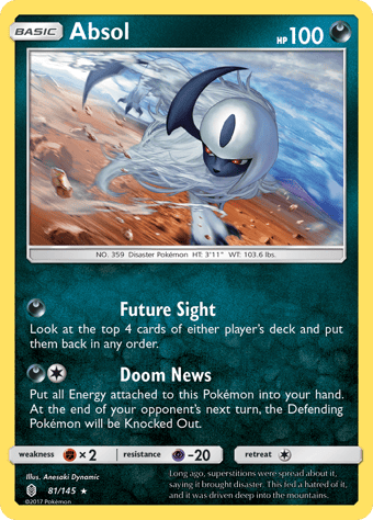 Absol Guardians Rising Pokemon Card