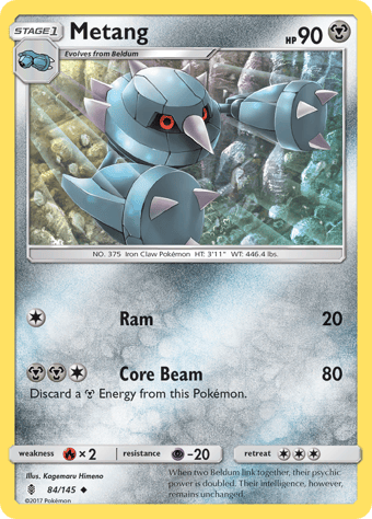 Metang Guardians Rising Pokemon Card