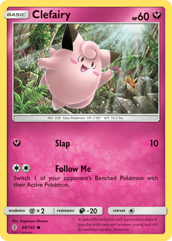 Clefairy Guardians Rising Pokemon Card