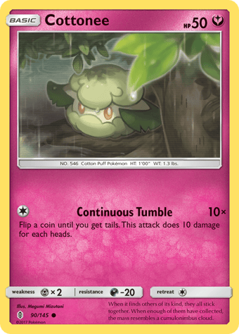 Cottonee Guardians Rising Pokemon Card