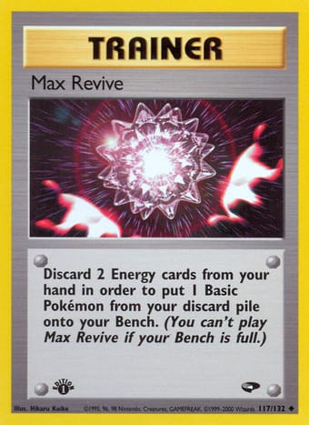Max Revive Gym Challenge Pokemon Card