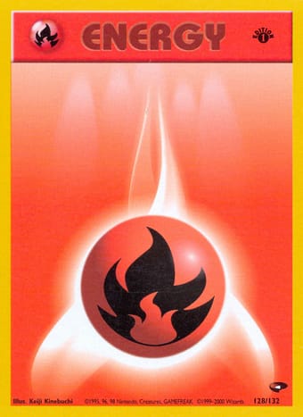 Fire Energy Gym Challenge Pokemon Card