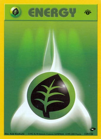 Grass Energy Gym Challenge Pokemon Card