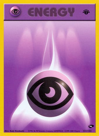 Psychic Energy Gym Challenge Pokemon Card