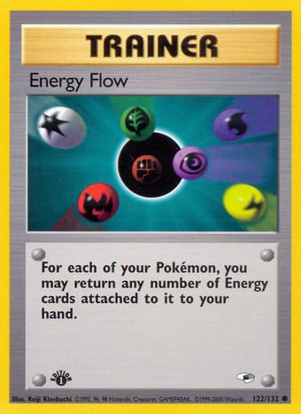Energy Flow Gym Heroes Pokemon Card