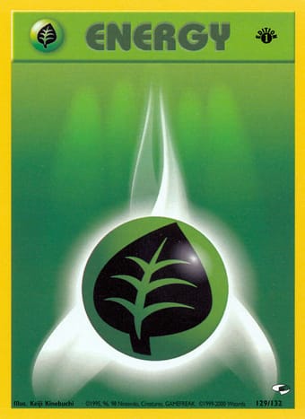 Grass Energy Gym Heroes Pokemon Card
