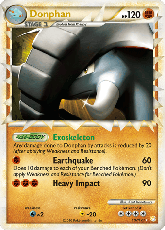 Donphan HeartGold & SoulSilver Pokemon Card