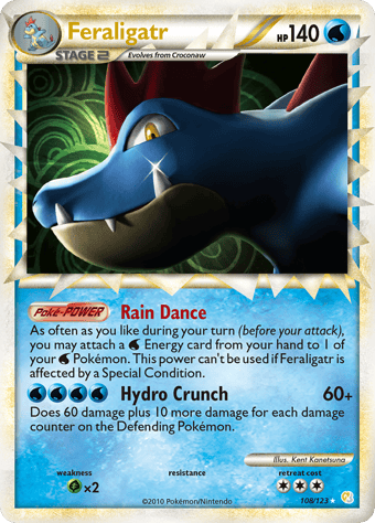 Feraligatr HeartGold & SoulSilver Pokemon Card