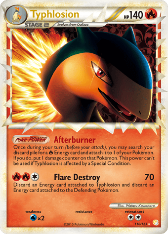 Typhlosion HeartGold & SoulSilver Pokemon Card