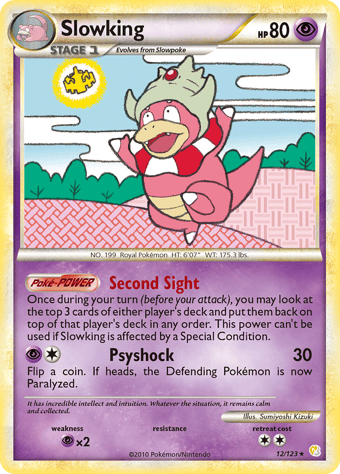 Slowking HeartGold & SoulSilver Pokemon Card