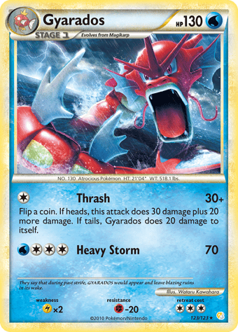 Gyarados HeartGold & SoulSilver Pokemon Card
