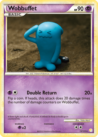 Wobbuffet HeartGold & SoulSilver Pokemon Card