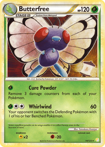 Butterfree HeartGold & SoulSilver Pokemon Card