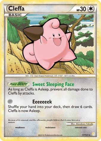 Cleffa HeartGold & SoulSilver Pokemon Card
