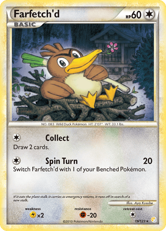 Farfetch'd HeartGold & SoulSilver Pokemon Card