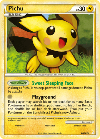 Pichu HeartGold & SoulSilver Pokemon Card