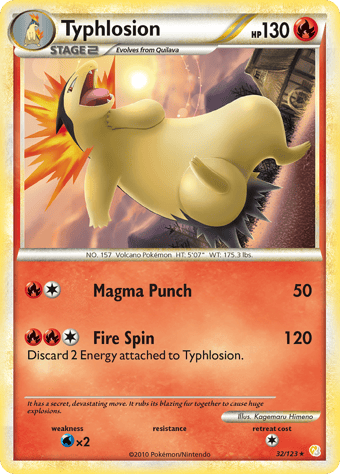 Typhlosion HeartGold & SoulSilver Pokemon Card