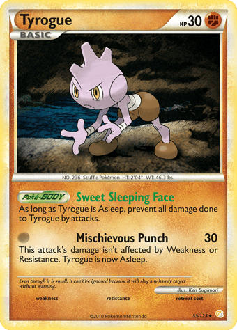 Tyrogue HeartGold & SoulSilver Pokemon Card