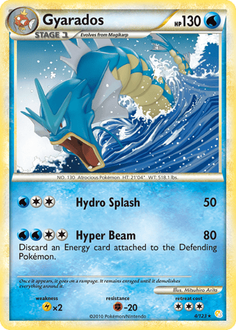 Gyarados HeartGold & SoulSilver Pokemon Card