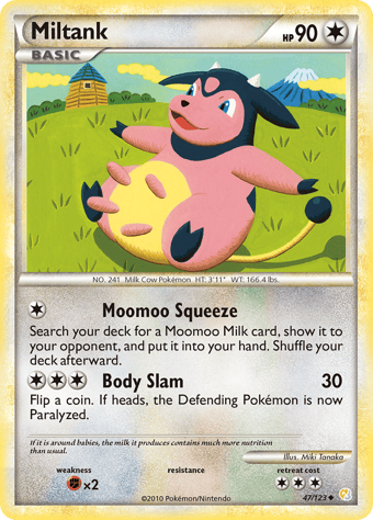 Miltank HeartGold & SoulSilver Pokemon Card