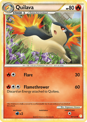 Quilava HeartGold & SoulSilver Pokemon Card
