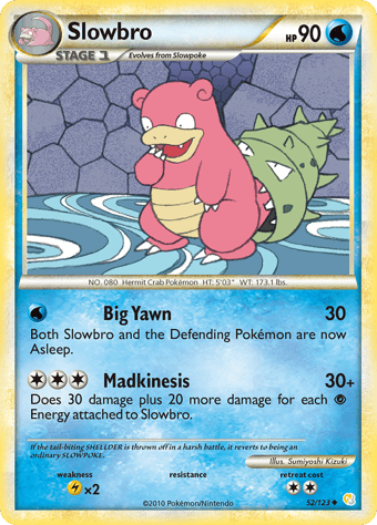 Slowbro HeartGold & SoulSilver Pokemon Card