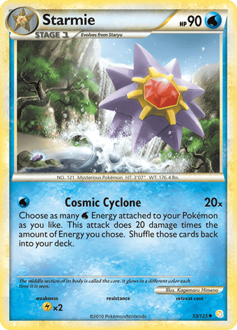 Starmie HeartGold & SoulSilver Pokemon Card