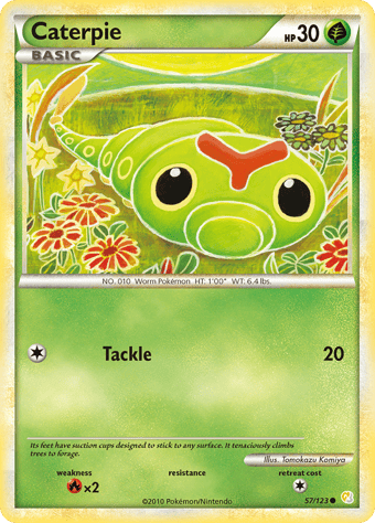 Caterpie HeartGold & SoulSilver Pokemon Card
