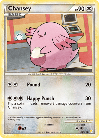 Chansey HeartGold & SoulSilver Pokemon Card