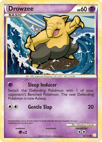 Drowzee HeartGold & SoulSilver Pokemon Card