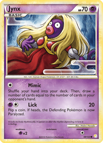 Jynx HeartGold & SoulSilver Pokemon Card