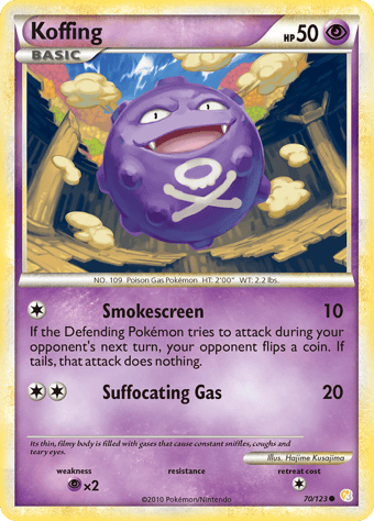 Koffing HeartGold & SoulSilver Pokemon Card