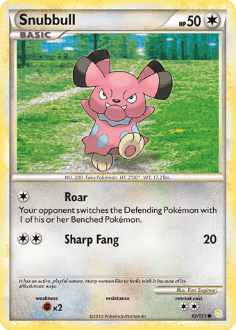 Snubbull HeartGold & SoulSilver Pokemon Card
