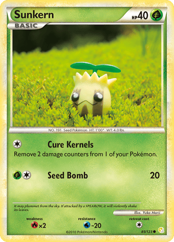 Sunkern HeartGold & SoulSilver Pokemon Card