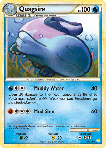 Quagsire HeartGold & SoulSilver Pokemon Card