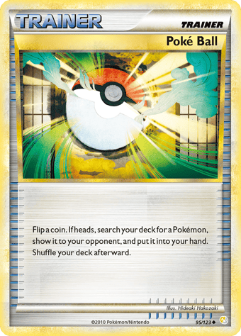 Poke Ball HeartGold & SoulSilver Pokemon Card