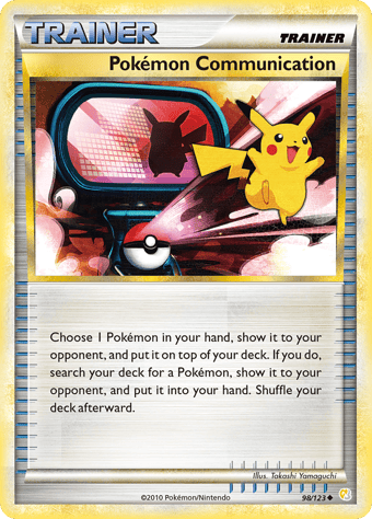 Pokemon Communication HeartGold & SoulSilver Pokemon Card