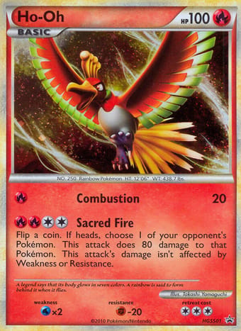 Ho-Oh HGSS Black Star Promos Pokemon Card