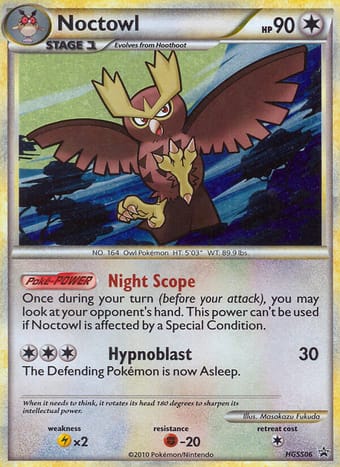 Noctowl HGSS Black Star Promos Pokemon Card