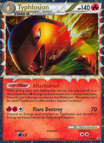 Typhlosion HGSS Black Star Promos Pokemon Card